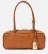 Miu Miu Tote Beau Aus Leder In Braun