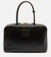 Miu Miu Beau Leather Tote Bag In Brown
