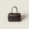 Miu Miu Beau Nappa Leather Bag In Brown