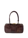 Miu Miu Beau Patchwork Tote Bag In Brown