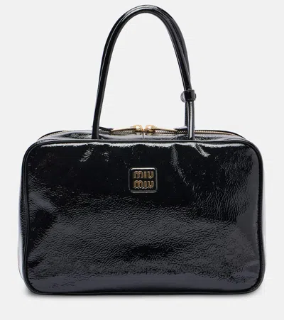 Miu Miu Beau Patent Leather Tote Bag