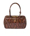 Miu Miu Medium Beau Printed Leather Shoulder Bag In Brown