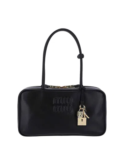 Miu Miu 'beau' Shoulder Bag In Black  