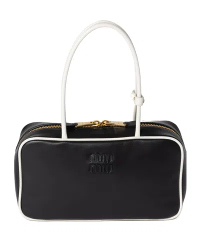 Miu Miu Beau Shoulder Bag In Black