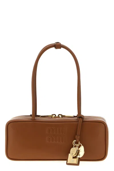 Miu Miu 'beau' Small Handbag In Brown