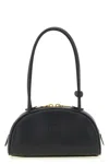 Miu Miu Black Calf Leather Bos Taurus Shoulder Bag In Black