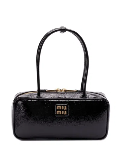 Miu Miu Beau Tote Bag In Black