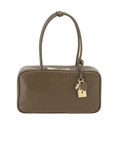 Miu Miu Beau Tote In Brown