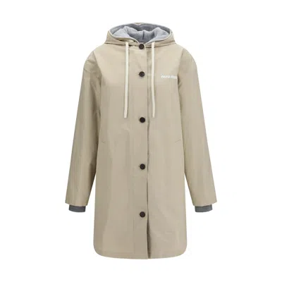 Miu Miu Beige Cotton Coat