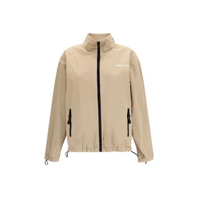 Miu Miu Beige Cotton Full-length Jacket