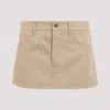 Miu Miu A-line Mini Skirt In Nude & Neutrals