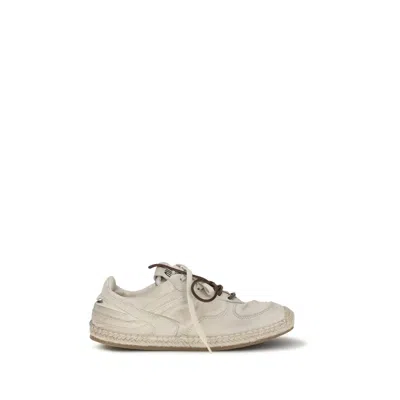 Miu Miu Gymnasium Sneakers In Canvas In Neutral