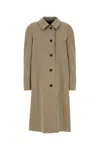 Miu Miu Reversible Trench Coat Featuring Back Vent In Brown