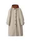 Miu Miu Reversible Coat In Gray