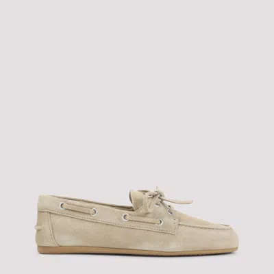 Miu Miu Beige Suede Loafers