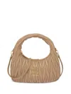 Miu Miu Beige Wander Bag In Beige