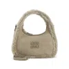 Miu Miu Stylish Shoulder Bag Detachable Strap In Neutral