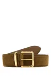 Miu Miu Belt Suede Gold-tone Buckle
