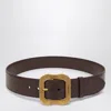 Miu Miu Belt In Root Color Leather Women In Brown