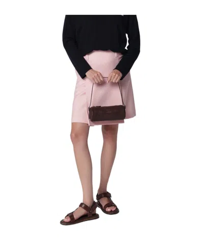 Miu Miu Belt Loop Midi Skirt In Pink