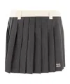 Miu Miu Belt-loop Skirt In Black