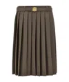 Miu Miu Belt-loop Skirt In Multicolor