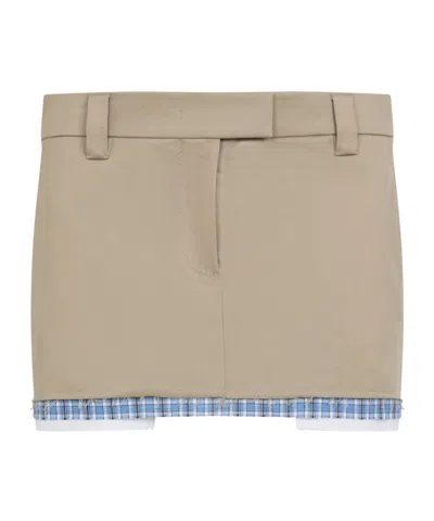 MIU MIU CHINO MINISKIRT