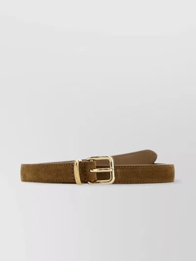 Miu Miu Belt Suede Gold-tone Buckle