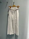 Miu Miu Belted Poplin Skirt In White