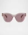 Miu Miu Oversize-frame Sunglasses In Purple
