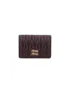 Miu Miu Bi-fold Logo Card Holder