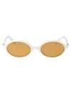 Miu Miu Bianco Acetate Sunglasses In Yellow