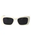 Miu Miu Bianco Acetate Sunglasses In Neutral