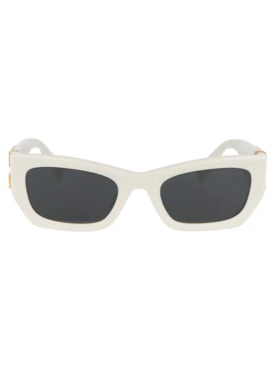 MIU MIU MIU MIU BIANCO ACETATE SUNGLASSES