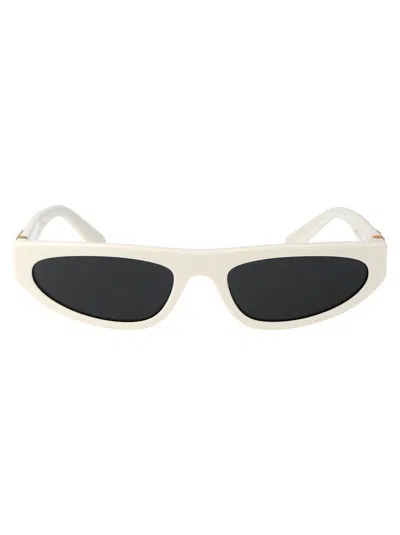 Miu Miu Grey Cat Eye Ladies Sunglasses Mu 07zs 1425s0 56 In White