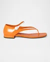 Miu Miu Two-tone Patent Leather Mary Jane Thong Sandals