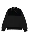 Miu Miu Bicolor Sweater In Multi