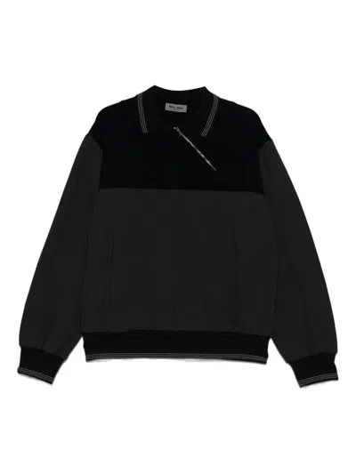 Miu Miu Bicolor Sweater In Multi