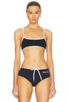 Miu Miu Bikini Top In Black