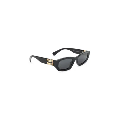 Miu Miu Black Acetate Glimpse Sunglasses