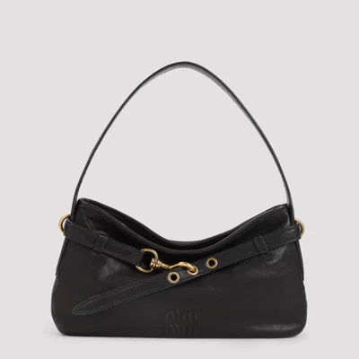 MIU MIU BLACK AVENTURE SHOULDER BAG