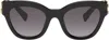 Miu Miu Black Cat-eye Sunglasses In 1ab5d1 -black