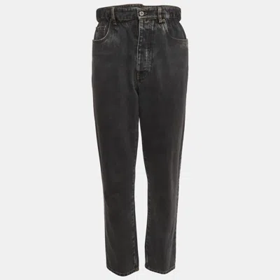Pre-owned Miu Miu Black Denim High Waist Jeans S /waist 26"