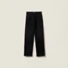 Miu Miu Black Denim Jeans In Black