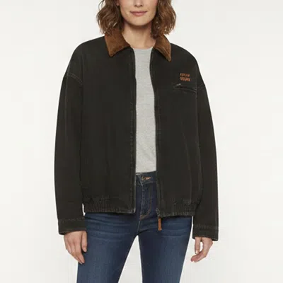 Pre-owned Miu Miu Black Denim Long Sleeve Zip Up Jacket S