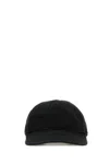 Miu Miu Black Drill Baseball Cap In Black