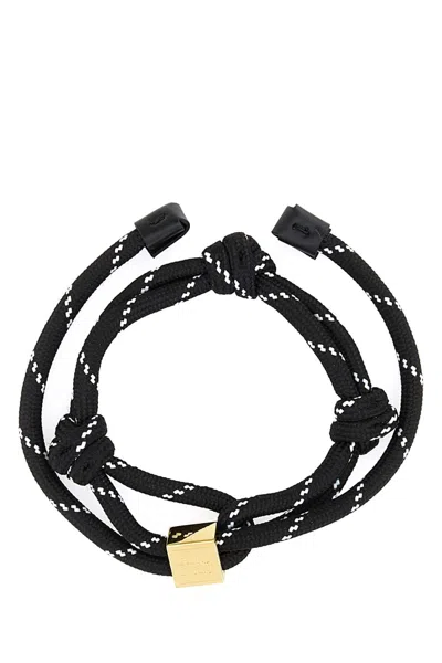 Miu Miu Black Fabric Bracelet