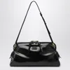 Miu Miu Black Glossy Leather Bag In Black