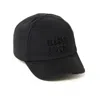 Miu Miu Denim Logo Baseball Cap In Black