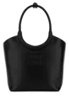 Miu Miu Black Ivy Mini Shoulder Bag In Black